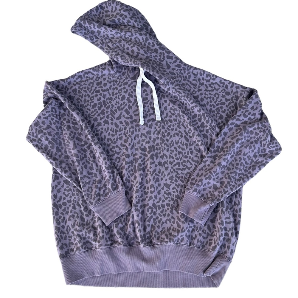 Buffalo David Bitton Animal Print Hoodie Oversized Medium